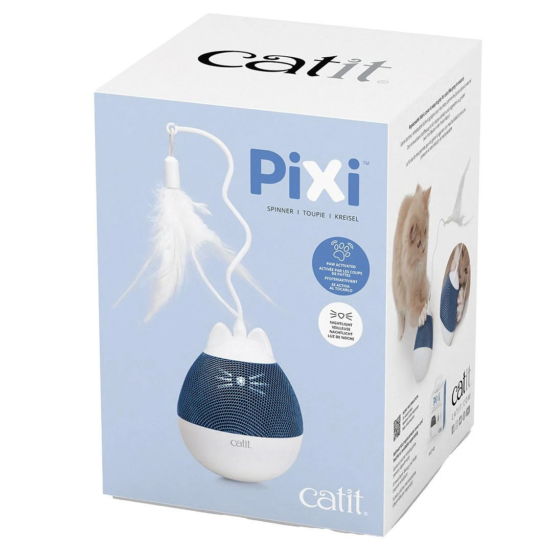 Catit Pixi Spinner Wit/Blauw 2 Catit Pixi Spinner Wit/Blauw - Afbeelding 2