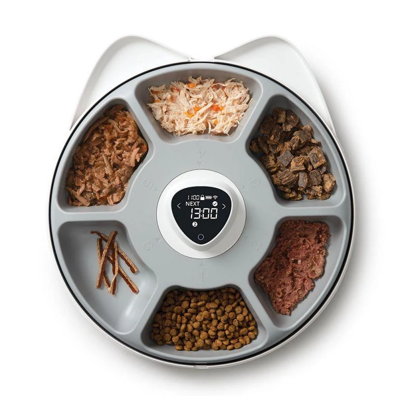 Catit Pixi Smart 6-Meal Feeder Wit 2 Catit Pixi Smart 6-Meal Feeder Wit - Afbeelding 2
