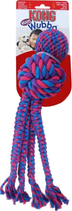 Kong Wubba Weaves Rope Assorti -Beste Dierenwinkel 0205784 1