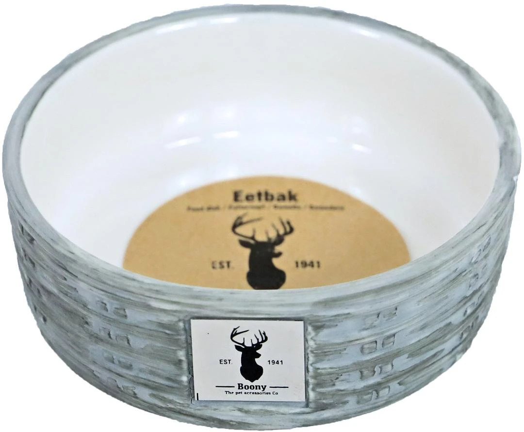 Boony Est. 1941 Voerbak Steen Wicker Grey 1 Boony Est. 1941 Voerbak Steen Wicker Grey