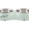 Beeztees Voer- En Drinkbak Oh My Cat Mint 2 X 160 Ml