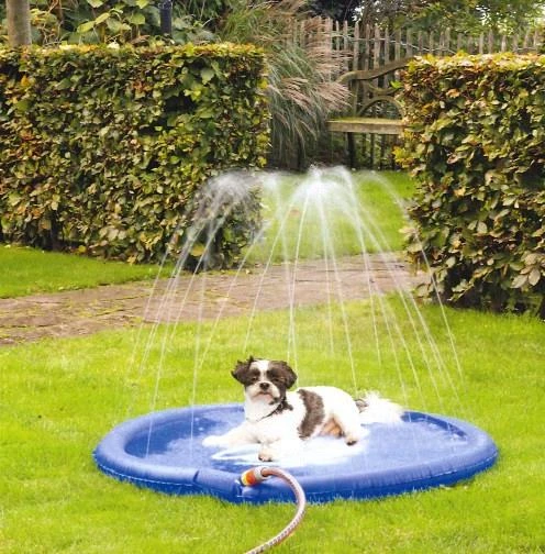 Beeztees Sprinklermat Stay Cool Blauw 100 Cm 3 Beeztees Sprinklermat Stay Cool Blauw 100 Cm - Afbeelding 3