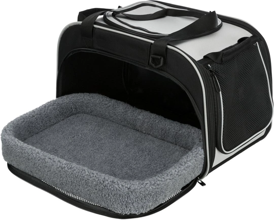 TRIXIE Woon- En Transporttas Hond Valery Zwart/Grijs 4 TRIXIE Woon- En Transporttas Hond Valery Zwart/Grijs - Afbeelding 4