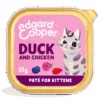 Edgard & Cooper Kattenvoer Kitten Eend & Kip Paté 85 Gr