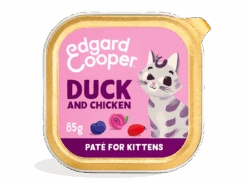 Edgard & Cooper Kattenvoer Kitten Eend & Kip Paté 85 Gr