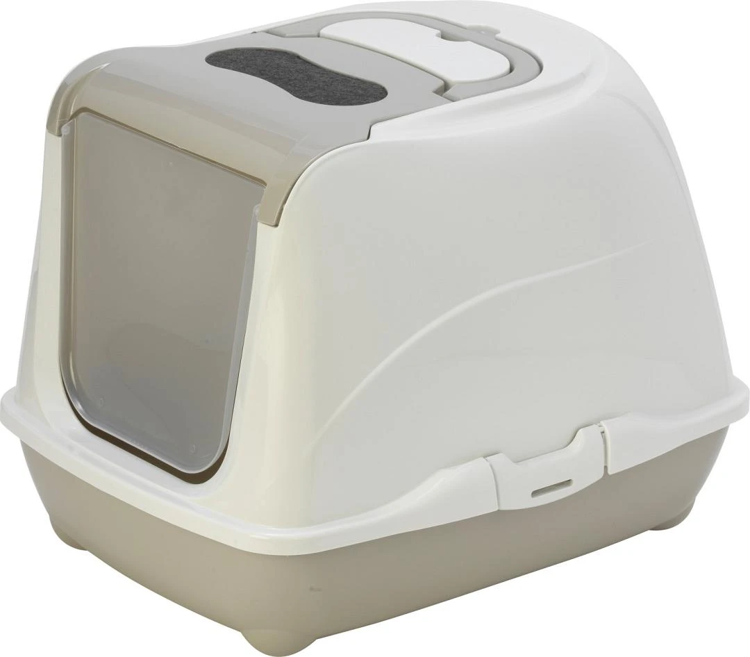 Moderna Kattenbak Flip Cat Warmgrijs 1 Moderna Kattenbak Flip Cat Warmgrijs