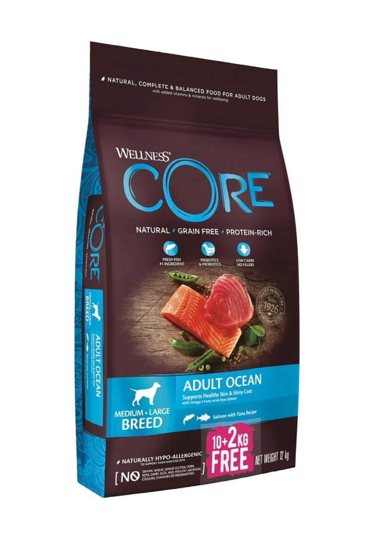 Wellness CORE Hondenvoer Ocean 10 + 2 Kg 1 Wellness CORE Hondenvoer Ocean 10 + 2 Kg