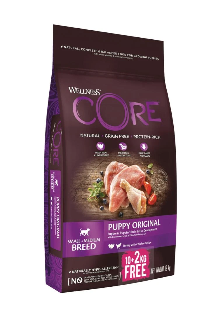 Wellness CORE Hondenvoer Puppy 10 + 2 Kg 1 Wellness CORE Hondenvoer Puppy 10 + 2 Kg