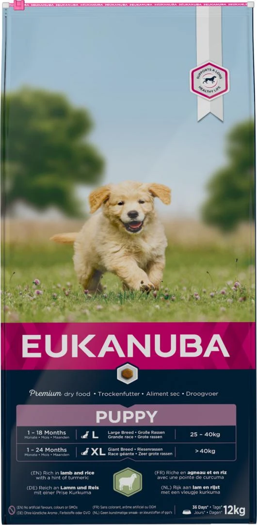 Eukanuba Hondenvoer Puppy Large Lamb & Rice 12 Kg 1 Eukanuba Hondenvoer Puppy Large Lamb & Rice 12 Kg