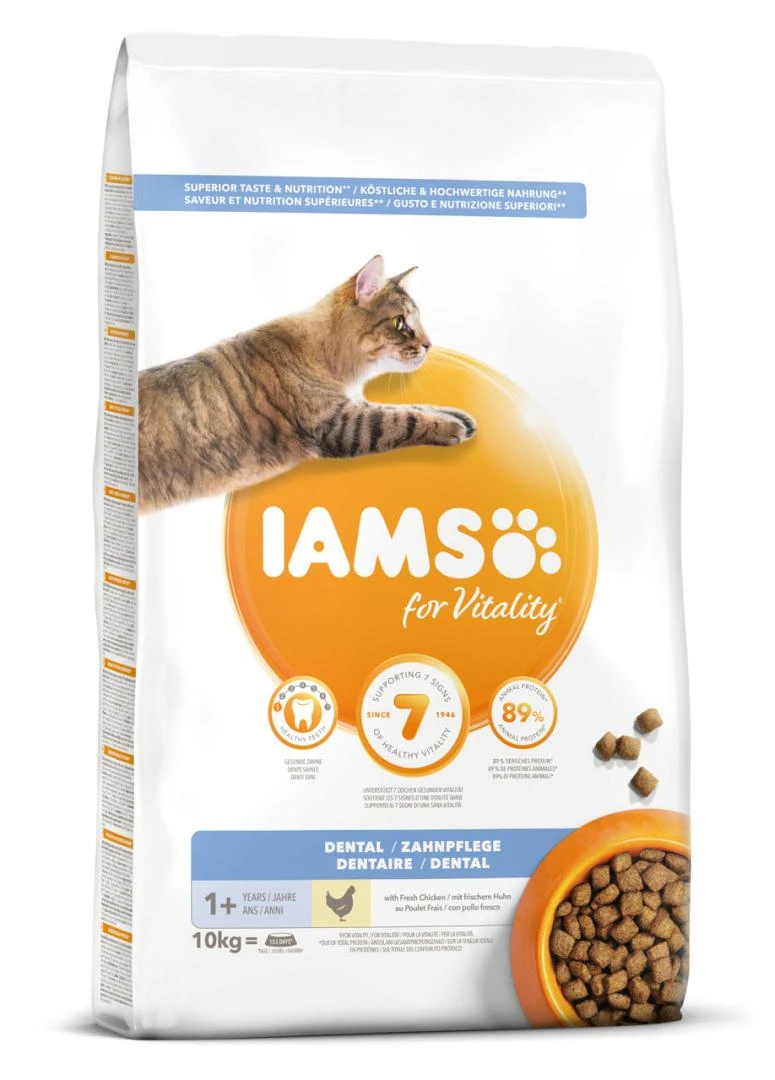 IAMS Kattenvoer Adult Dental Chicken 10 Kg 1 IAMS Kattenvoer Adult Dental Chicken 10 Kg