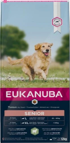 Eukanuba Hondenvoer Senior Large Lamb & Rice 12 Kg