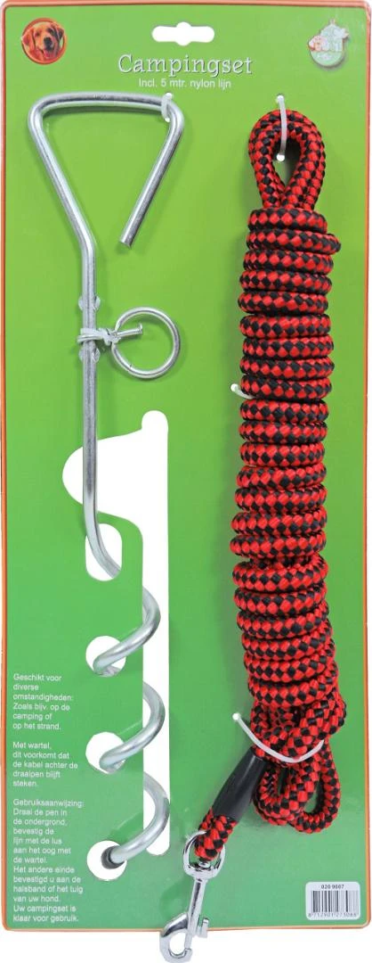 Boon Campingset 5 Mtr Lijn En Draaipen 1 Boon Campingset 5 Mtr Lijn En Draaipen