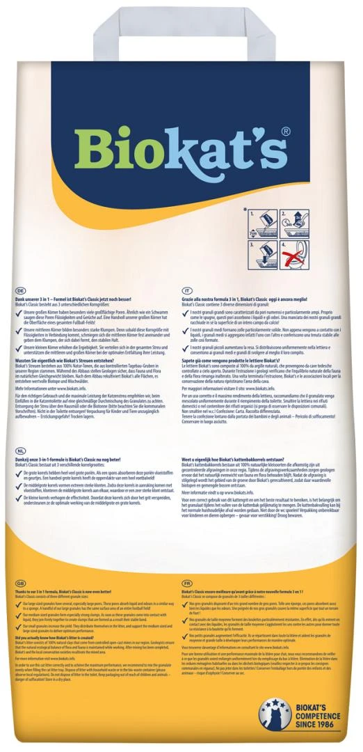 Biokat's Kattenbakvulling Classic 18 Ltr 2 Biokat's Kattenbakvulling Classic 18 Ltr - Afbeelding 2