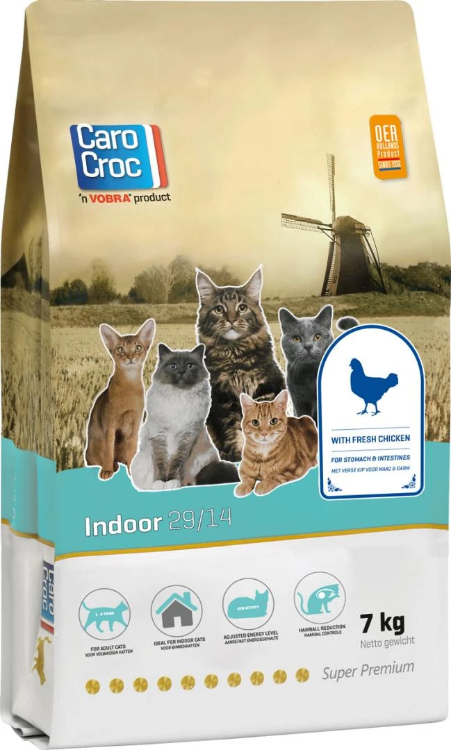 CaroCroc Kattenvoer Indoor 7 Kg 1 CaroCroc Kattenvoer Indoor 7 Kg