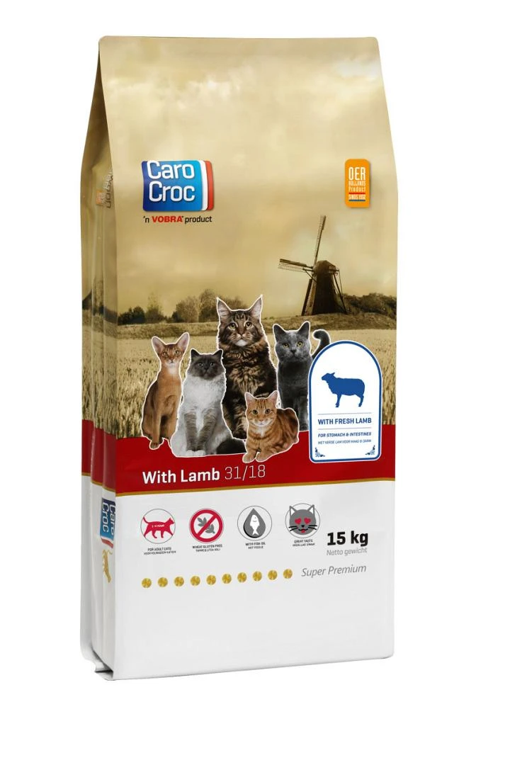 CaroCroc Kattenvoer With Lamb 15 Kg 1 CaroCroc Kattenvoer With Lamb 15 Kg