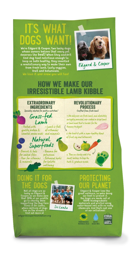 Edgard & Cooper Hondenvoer Adult Graslam 12 Kg 2 Edgard & Cooper Hondenvoer Adult Graslam 12 Kg - Afbeelding 2