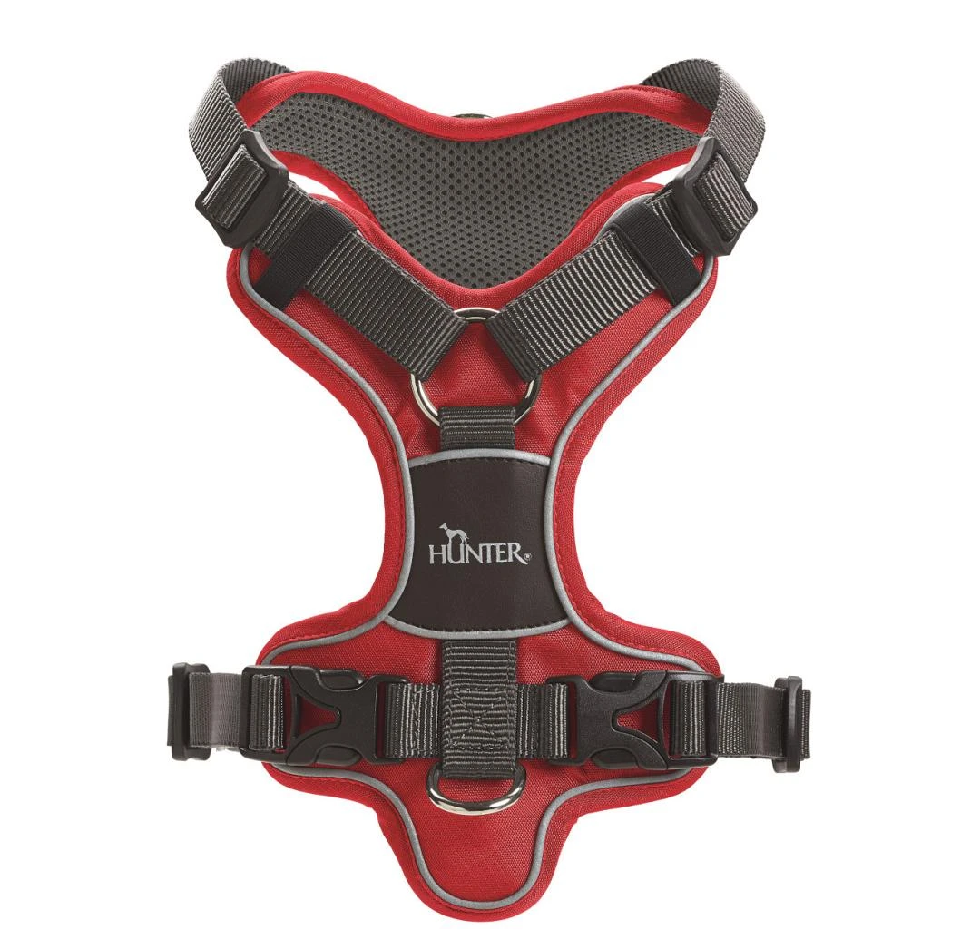 Hunter Hondentuig Divo Grijs/Rood 2 Hunter Hondentuig Divo Grijs/Rood - Afbeelding 2