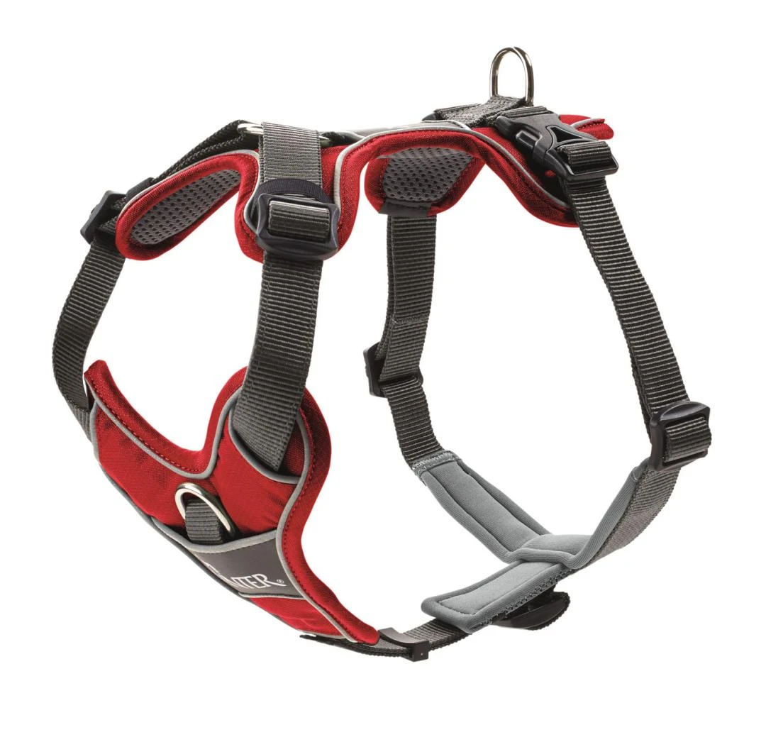 Hunter Hondentuig Divo Grijs/Rood 1 Hunter Hondentuig Divo Grijs/Rood