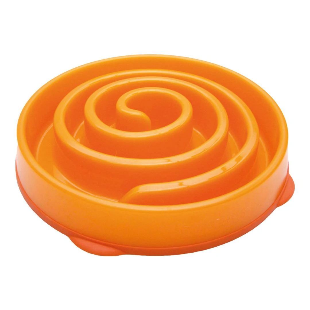 Outward Hound Slo-Bowl Fun Feeder Oranje 1 Outward Hound Slo-Bowl Fun Feeder Oranje