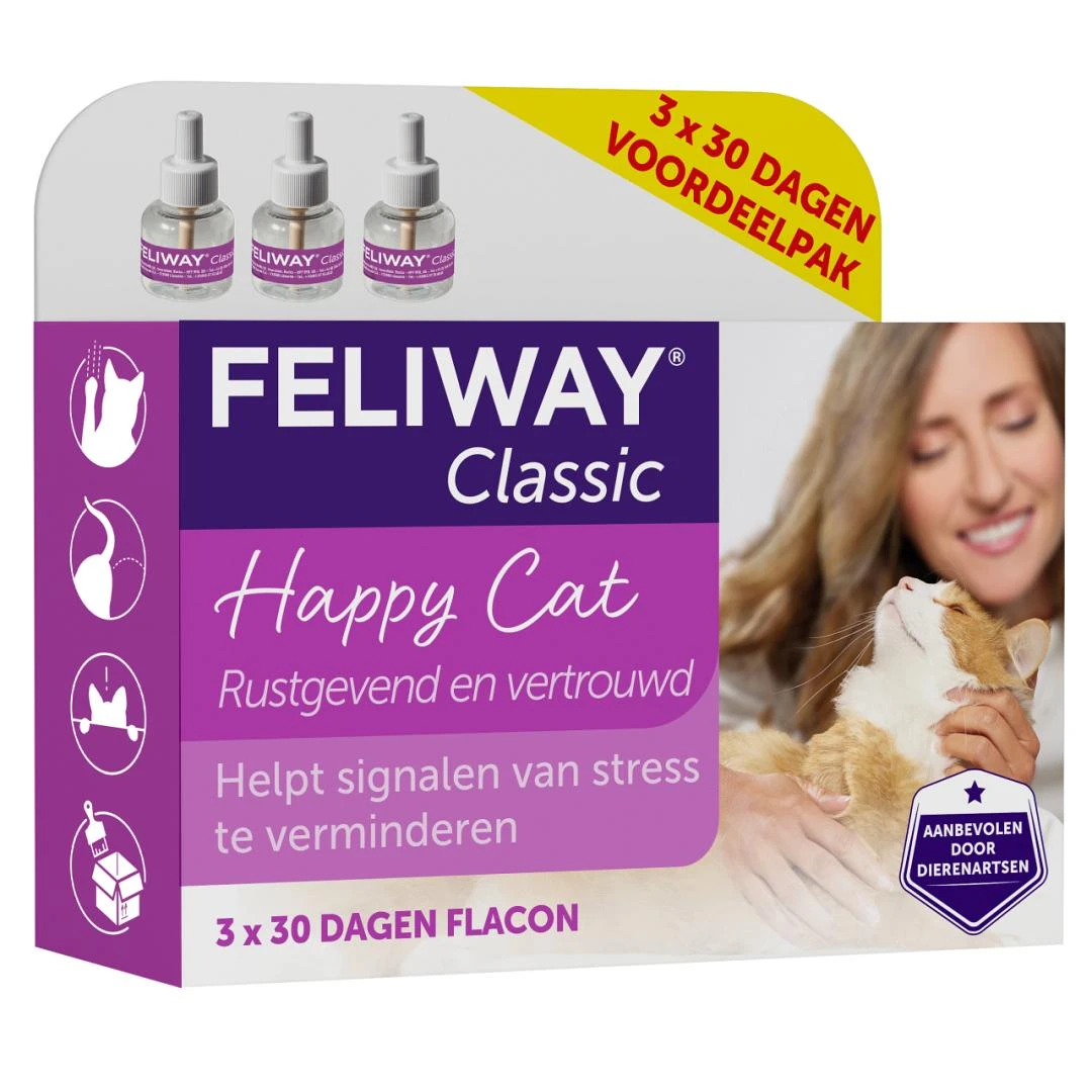 Feliway Classic Refill Tripack 3 X 48 Ml 2 Feliway Classic Refill Tripack 3 X 48 Ml - Afbeelding 2
