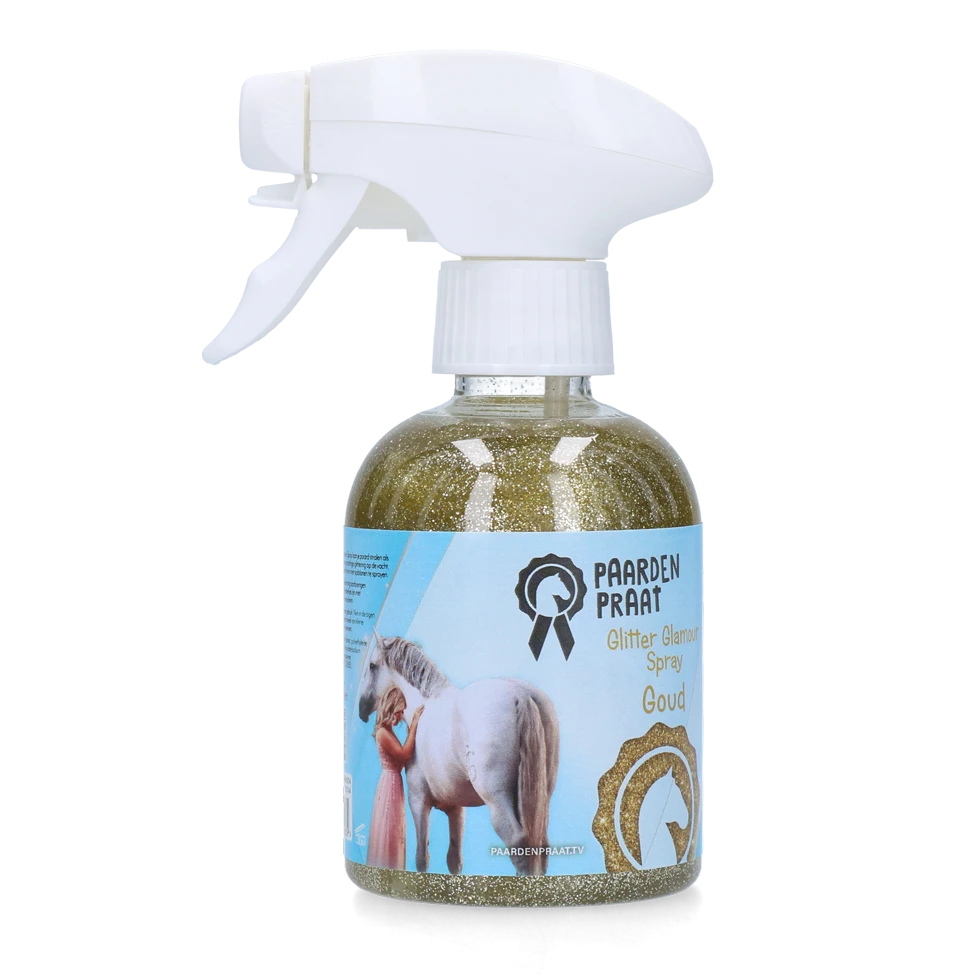 Paardenpraat Glitter Glamour Spray Goud 250 Ml 1 Paardenpraat Glitter Glamour Spray Goud 250 Ml