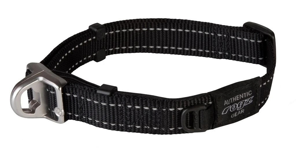 Rogz Beltz Utility Halsband Safety Black 2 Rogz Beltz Utility Halsband Safety Black - Afbeelding 2