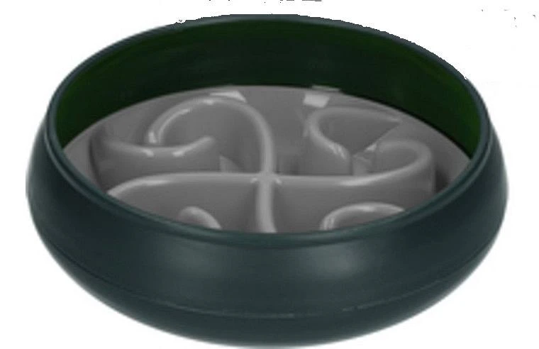 Eat Slow Live Longer Tumble Feeder Grey 1 Eat Slow Live Longer Tumble Feeder Grey