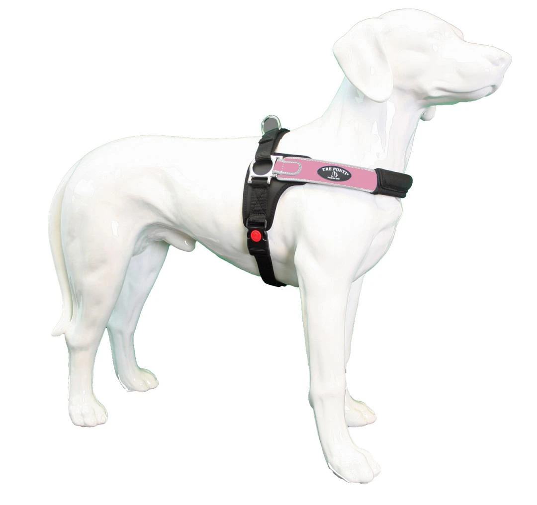 Tre Ponti Hondentuig Forza Reflective Roze 1 Tre Ponti Hondentuig Forza Reflective Roze