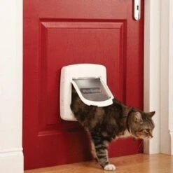 PetSafe Staywell Kattenluik Deluxe Magnetic 400 White 5 PetSafe Staywell Kattenluik Deluxe Magnetic 400 White -Beste Dierenwinkel petsafe 400 magnetisch kattenluik wit 2