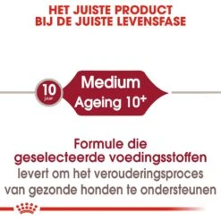 Royal Canin Hondenvoer Medium Ageing 10+ 15 Kg 7 Royal Canin Hondenvoer Medium Ageing 10+ 15 Kg -Beste Dierenwinkel royal canin medium ageing 10plus senior hond oudere hond vanaf 10 jaar hero image 9